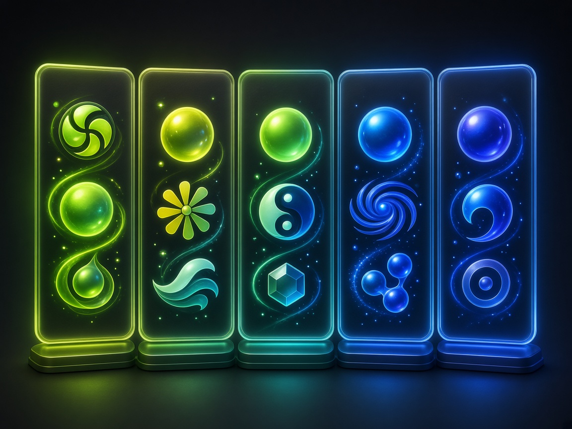 Lumen Spinners social spin room artwork
