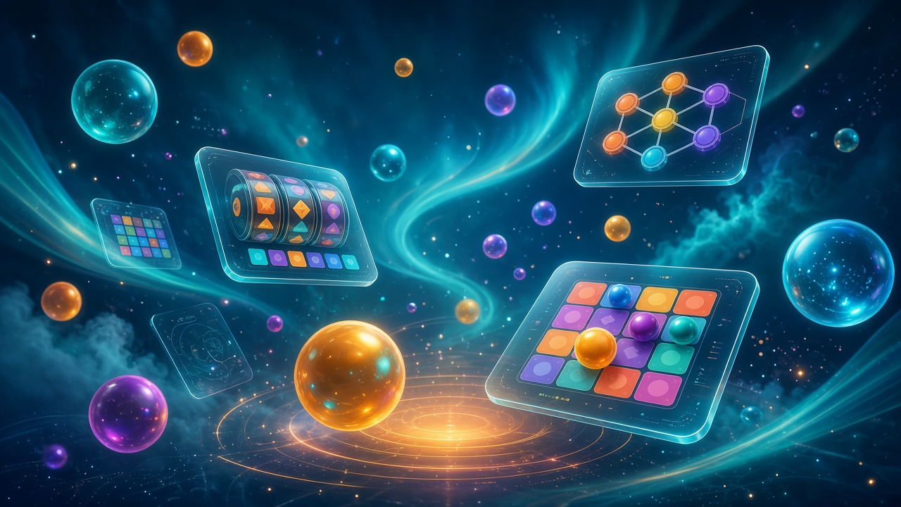 Abstract luminous spheres and social play interfaces for LudoSpheres